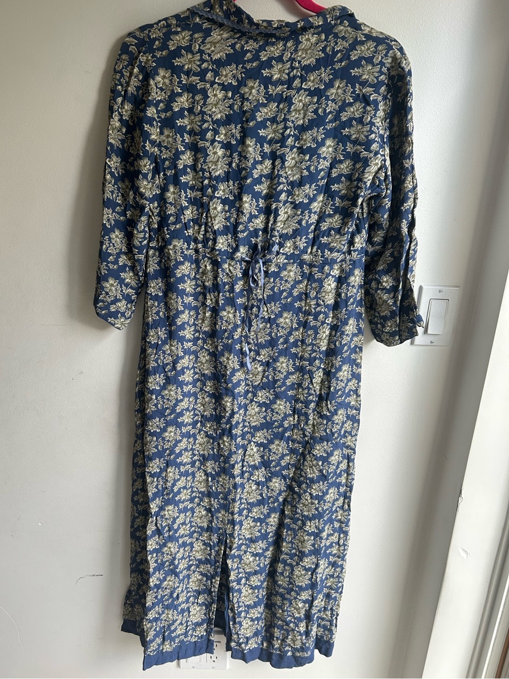 April Cornell vintage blue/ cream dress. Size small. Great condition! - Picture 4 of 4